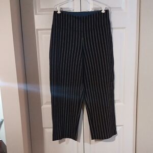 Black and White Striped Pants